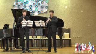 Clarinet duo No.2 in D-minor