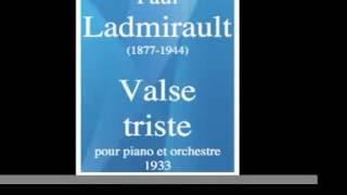 Valse triste, pour piano et orchestre