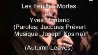 Les feuilles mortes